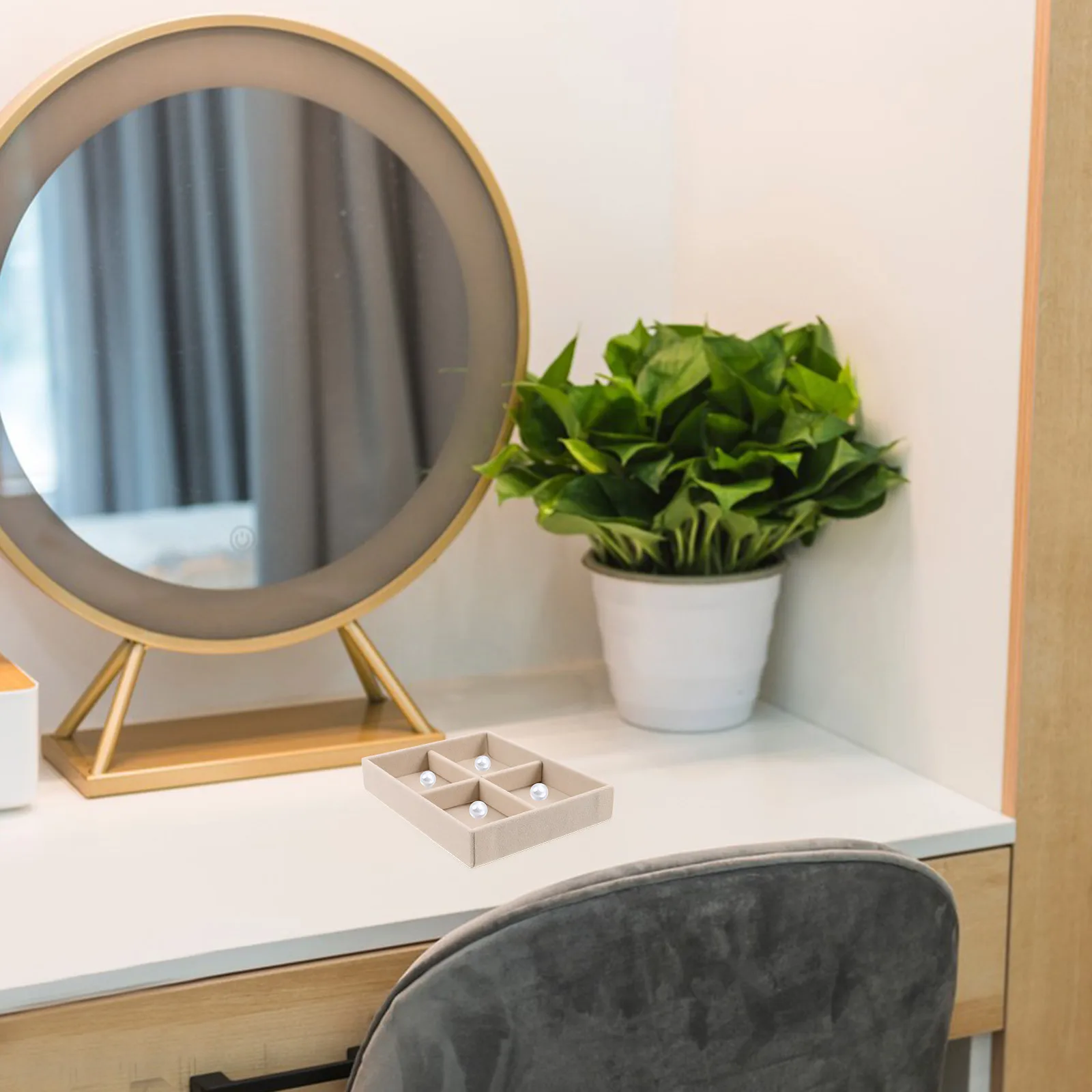 

Jewelry Box Display Stand Drawer Organizer Inserts Trays Ring Earring for Rack Wood