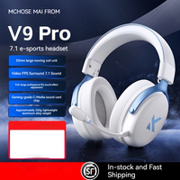 Mchose V9 Pro E-Sports Game Headset Headworn Three Mode Game Bluetooth Computer With Mac Wireless Delta Valorant Wired Headset