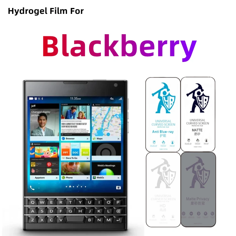 Película de hidrogel mate para Blackberry Priv/Evolve/Passport/Q10, Protector de pantalla para Blackberry Key1 Key2, privacidad para el cuidado de los ojos, 2 uds.