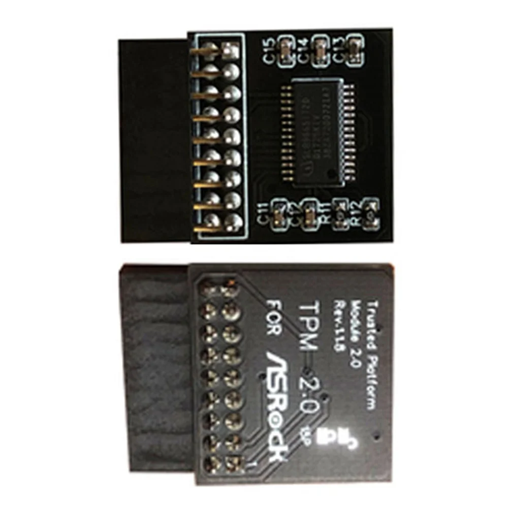 SMIEA Tpm 2,0 placa de módulo de seguridad de cifrado Control remoto TPM2.0 LPC 18 pines tarjeta de placas base para ASROCK para Windows 11