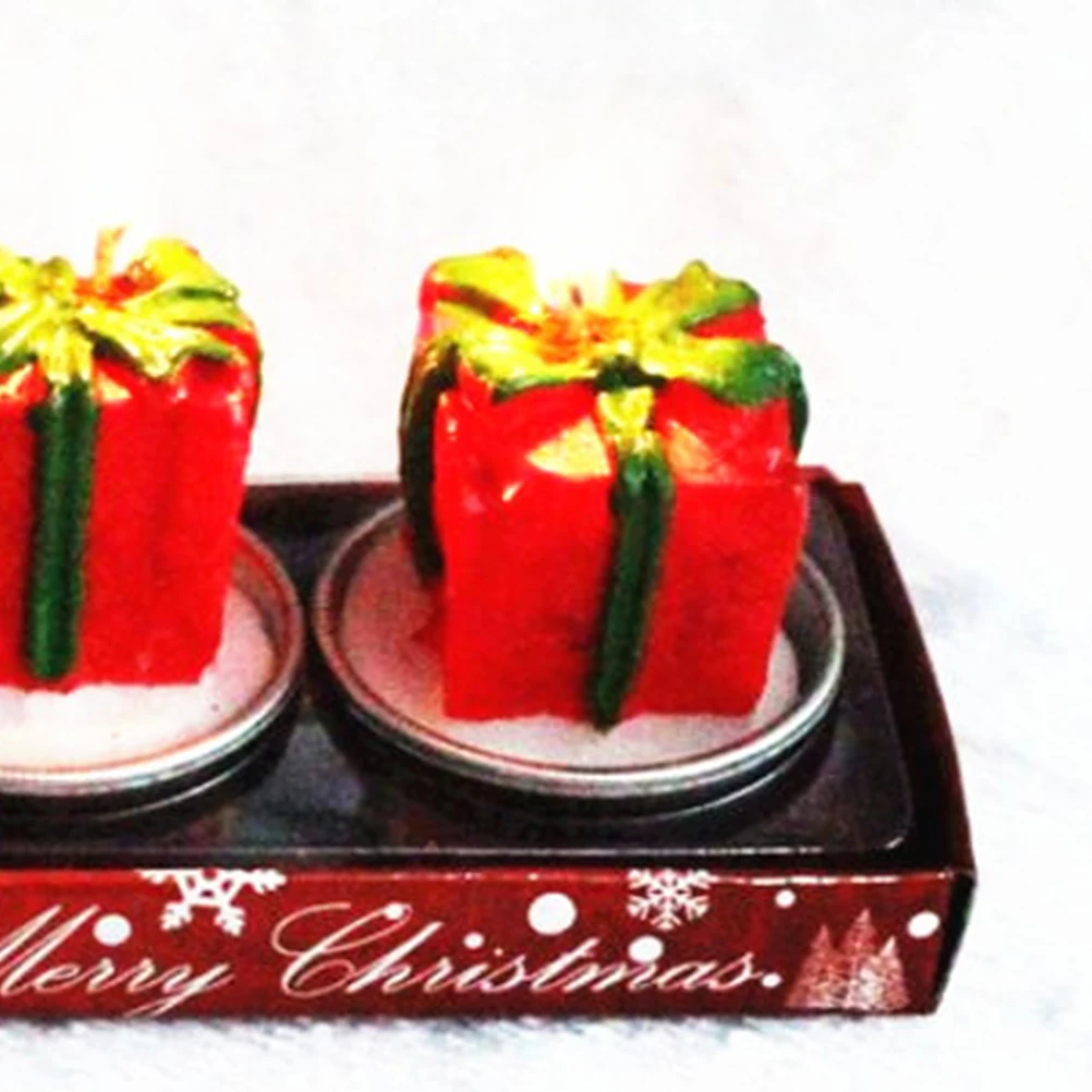 

3pcs Wax Gift Creative Christmas For Home Decor Party Table Centerpiece Desktop Adornment Xmas Crafts Gift