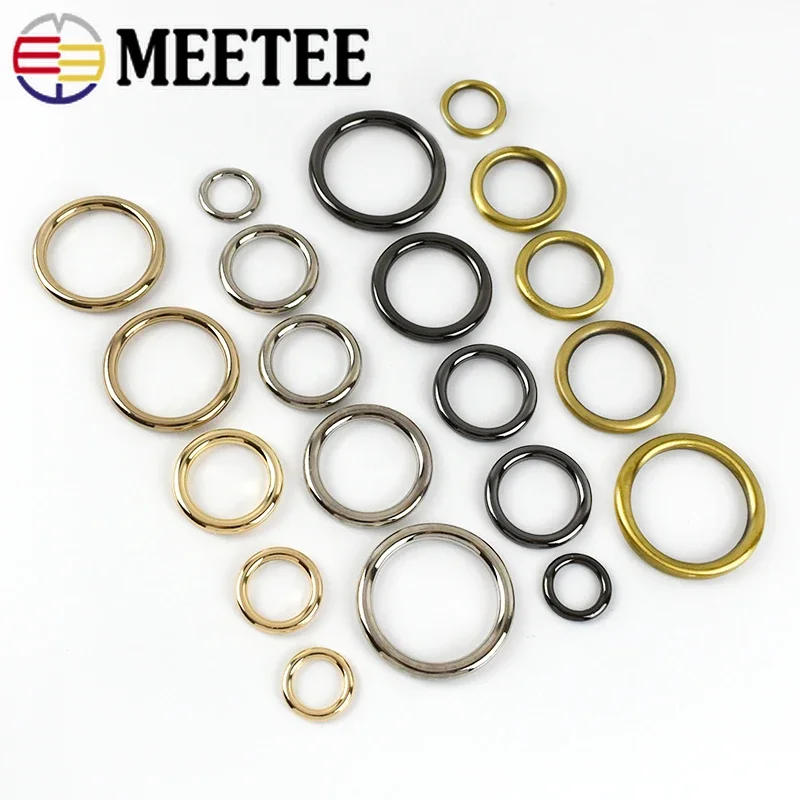 10Pcs 15/19/25/32/38/50mm Metal Buckles O Ring Clasp Dog Collar Bag Belt Hooks DIY Handbags Connecting Rings Buckle Accessories