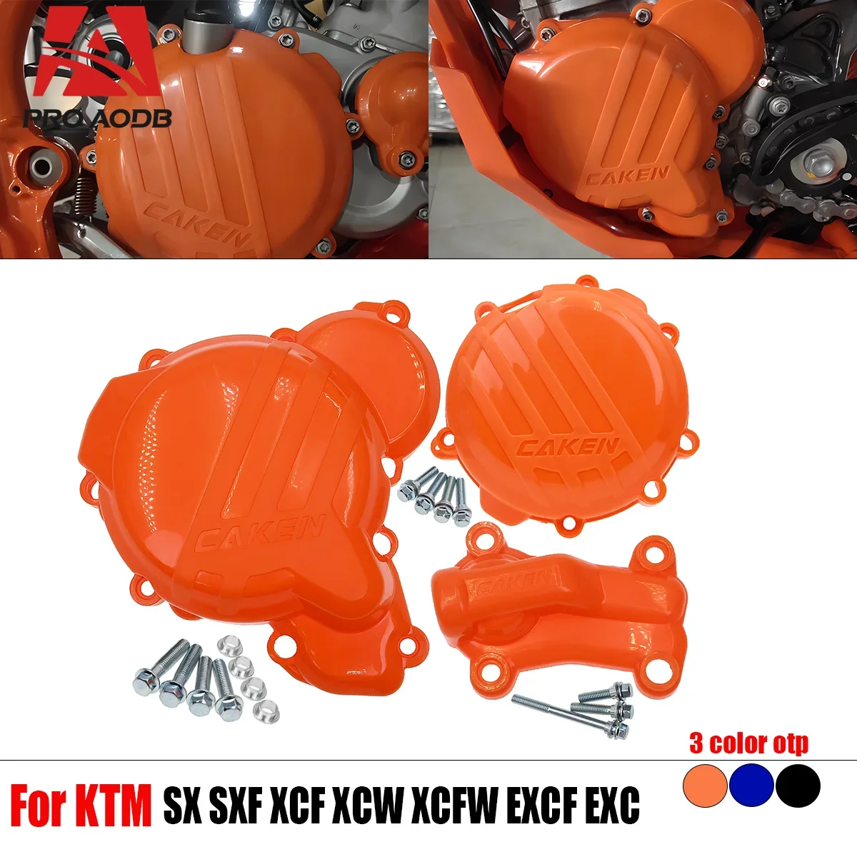 

Engine Clutch Water Pump Guard Cover Ignition Protector For KTM EXC SX 250 300 For Husqvarna TC TE250i TE300i etc Motorcycle