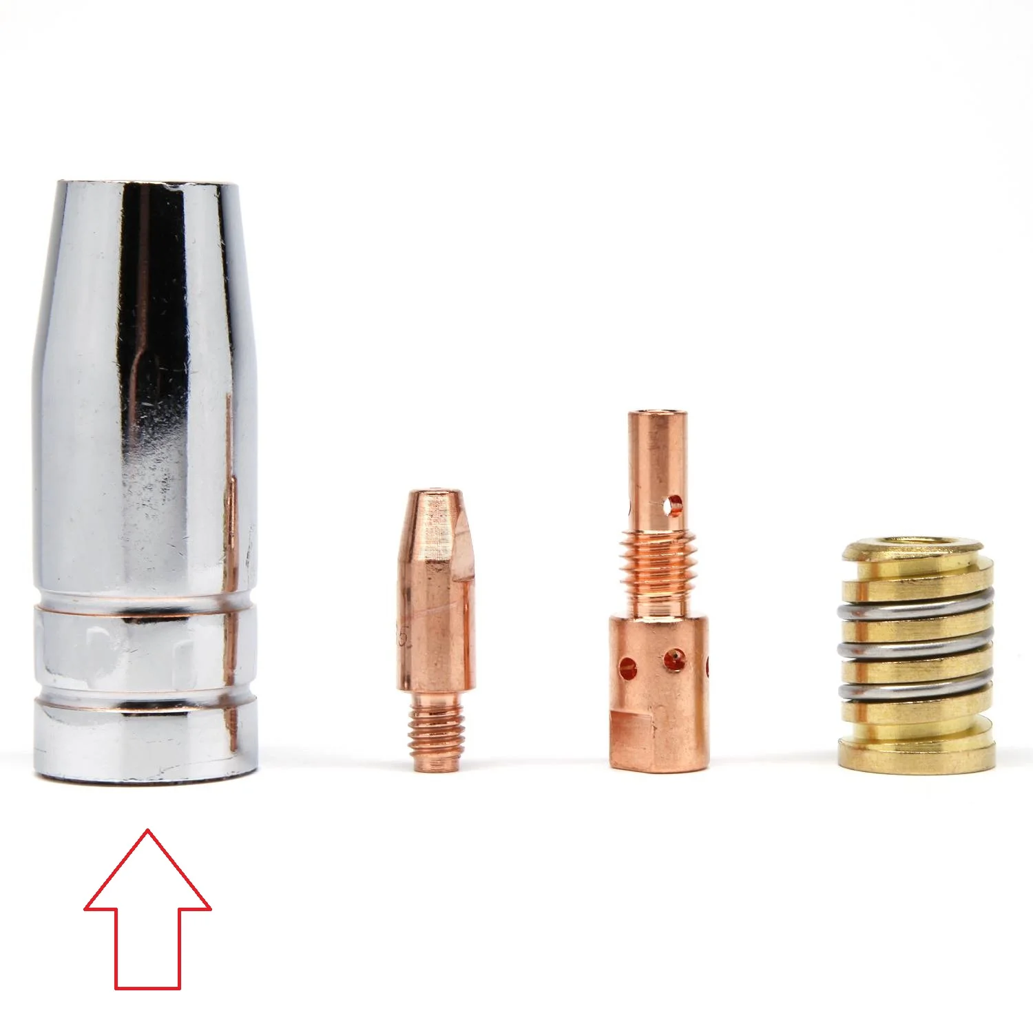 145.0076 Bore 15mm Binzel Style Gas Shield Conical Nozzle Shroud Fit 25AK MB25 TB25 TB MB 25 250A MIG Gun Welding Torch Part