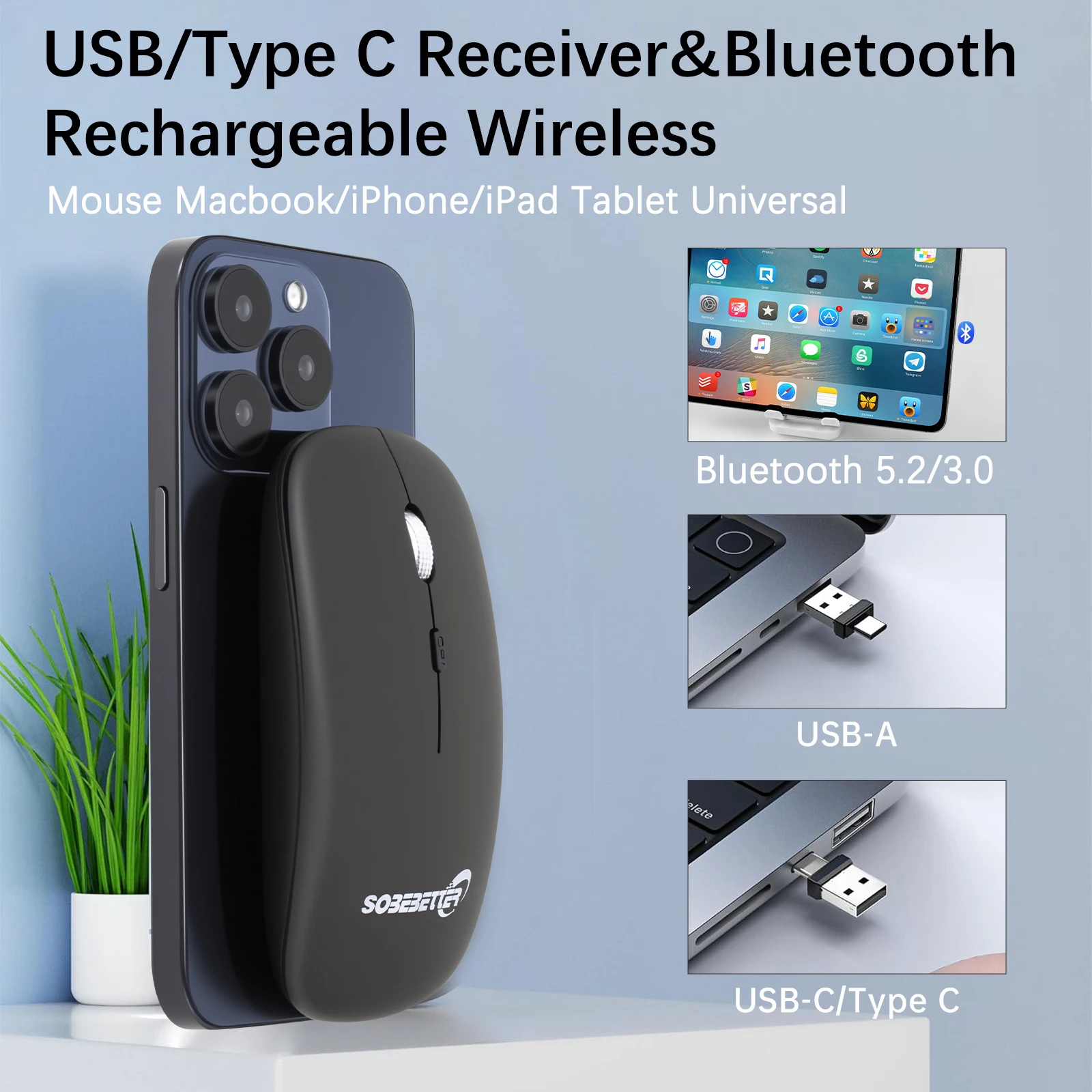 Notebook accessories the third mock examination connection is applicable to For Apple laptop MacBook wireless Bluetooth mouse