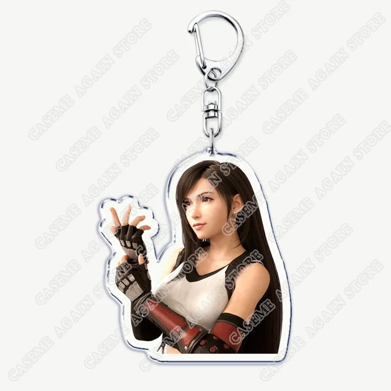 Action Game Keychains for Accessories Key Chain Jewelry Keyrings Cloud Strife Ffvii Tifa Sephiroth Vincent Valentine Fans Gifts - view 3