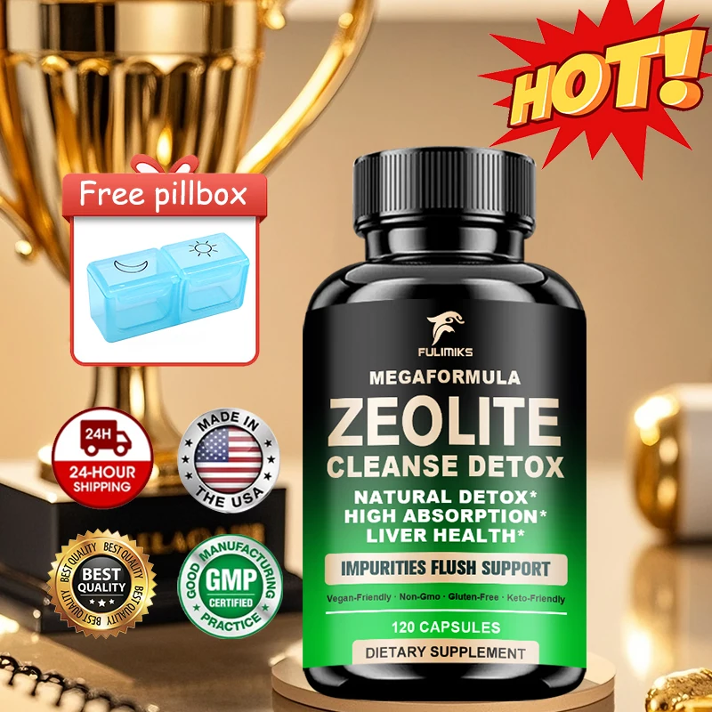 

Капсулы для глубокой детоксикации и очищения организма Advanced Zeolite Cleanse, для усиления иммунитета, удаляют токсины, натуральное очищение всего тела