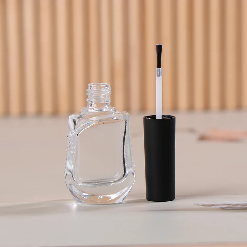 15ml Empty Nail Polish Glass Bottle With Brush Travel Cosmetic Container DIY Art Nail Gel Refillable Bottle