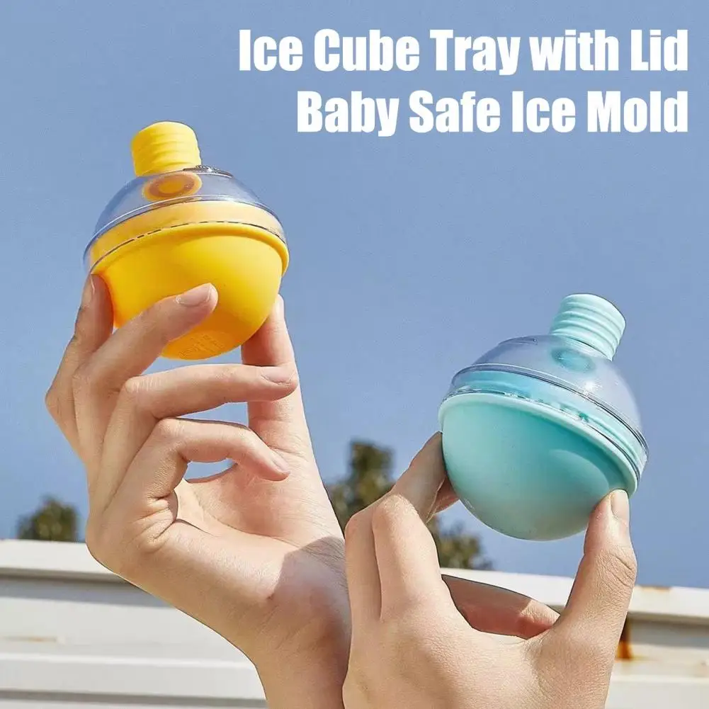 Ice Cube Mold Leak-proof Ice Tray Bulb Shape Ice Ball Mold Sphere Tray for Whiskey Cocktails Leak-proof Stackable Cube Tray