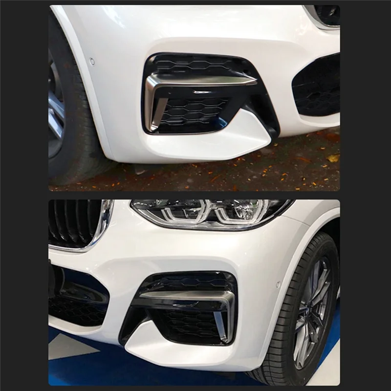 

For BMW X3 G01 / X4 G02 2018-2020 Fog Light Grills Honeycomb Mesh Fog Car Front Bumper Light Grills In Racing Grills Parts