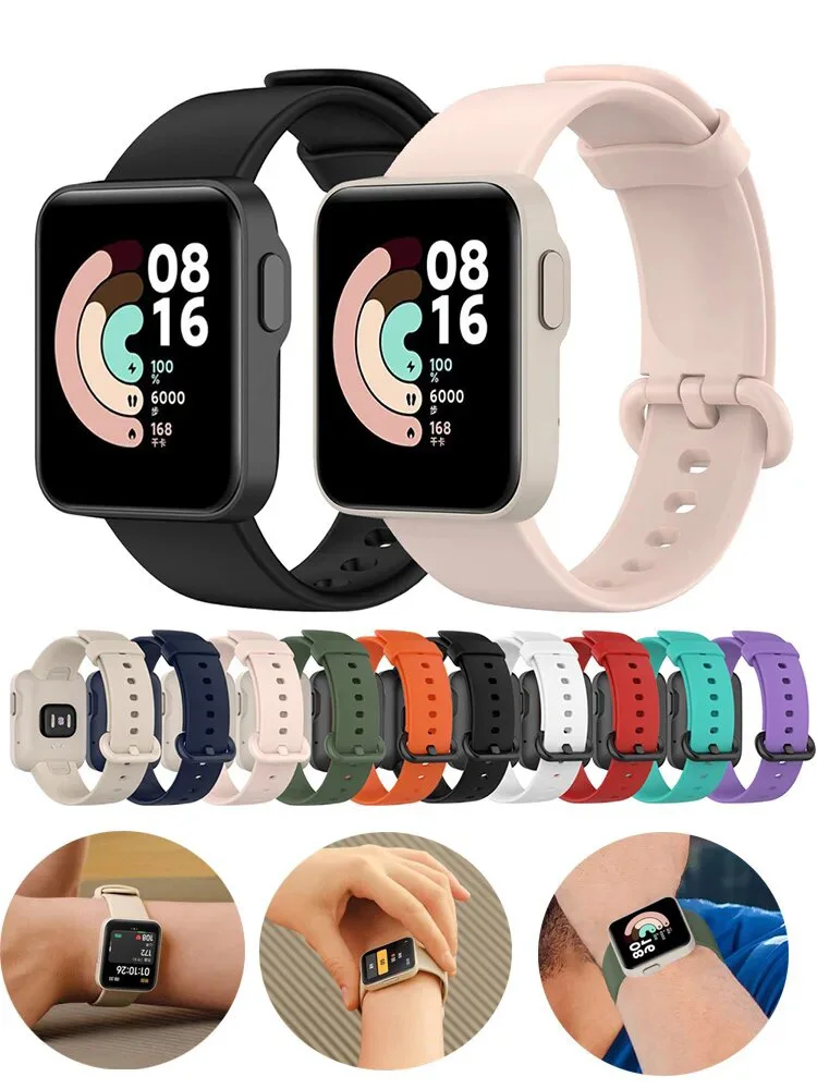 Strap For Xiaomi Mi Watch Lite band sport Silicone Accessories Replacement correa Bracelet mi watch lite Redmi Watch straps