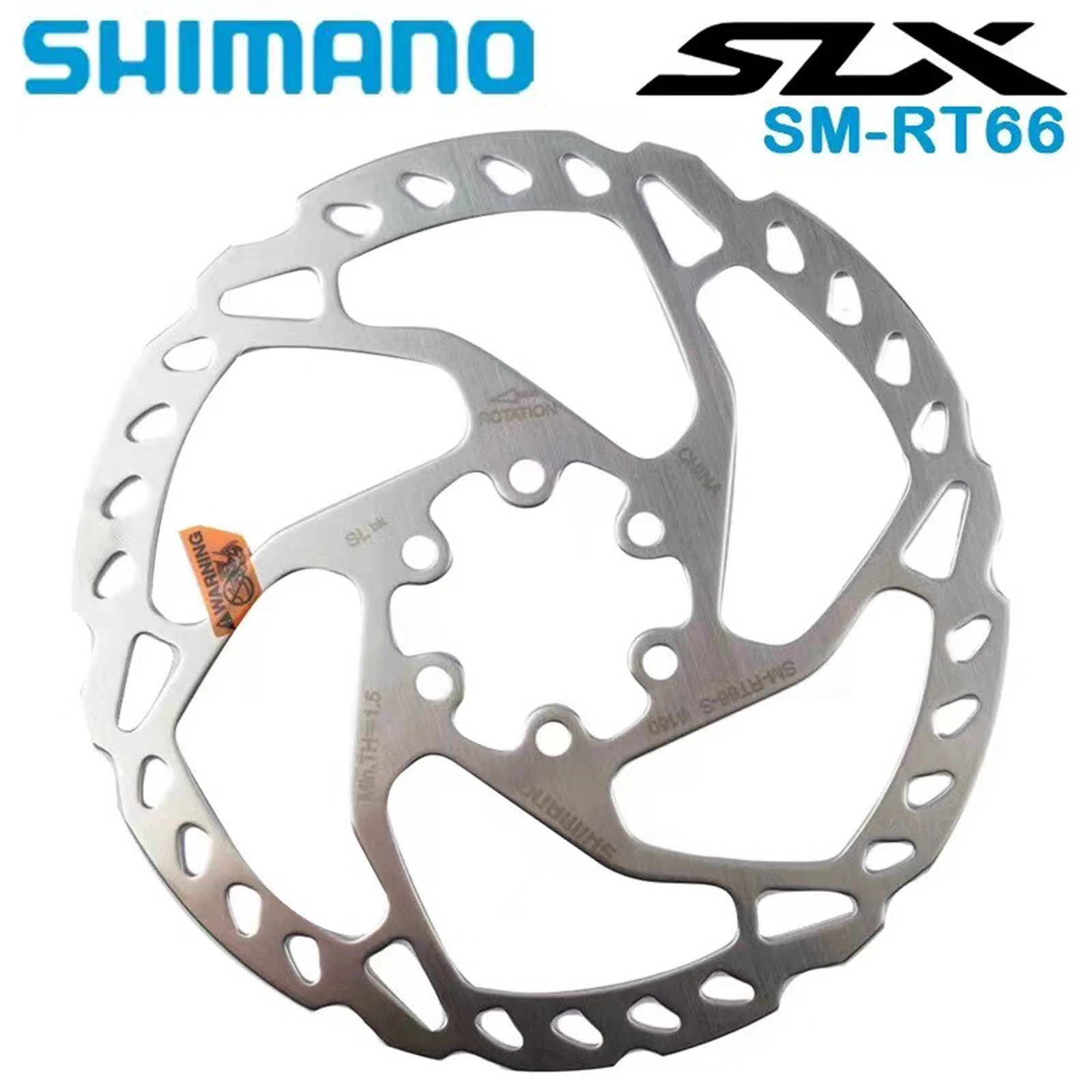 SHIMANO Deore RT66 180mm Disc Rotor with 6-Bolt for Ebike MTB Bike Disc Brake Mountain Bike Hydraulic Brake Bike Accessories