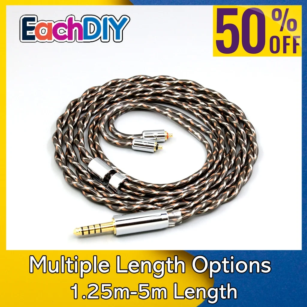 TypeX 25AWG リッツシールド 7n OCC イヤホンケーブル UE Live UE6Pro Lighting SUPERBAX IPX T2 LN008906用