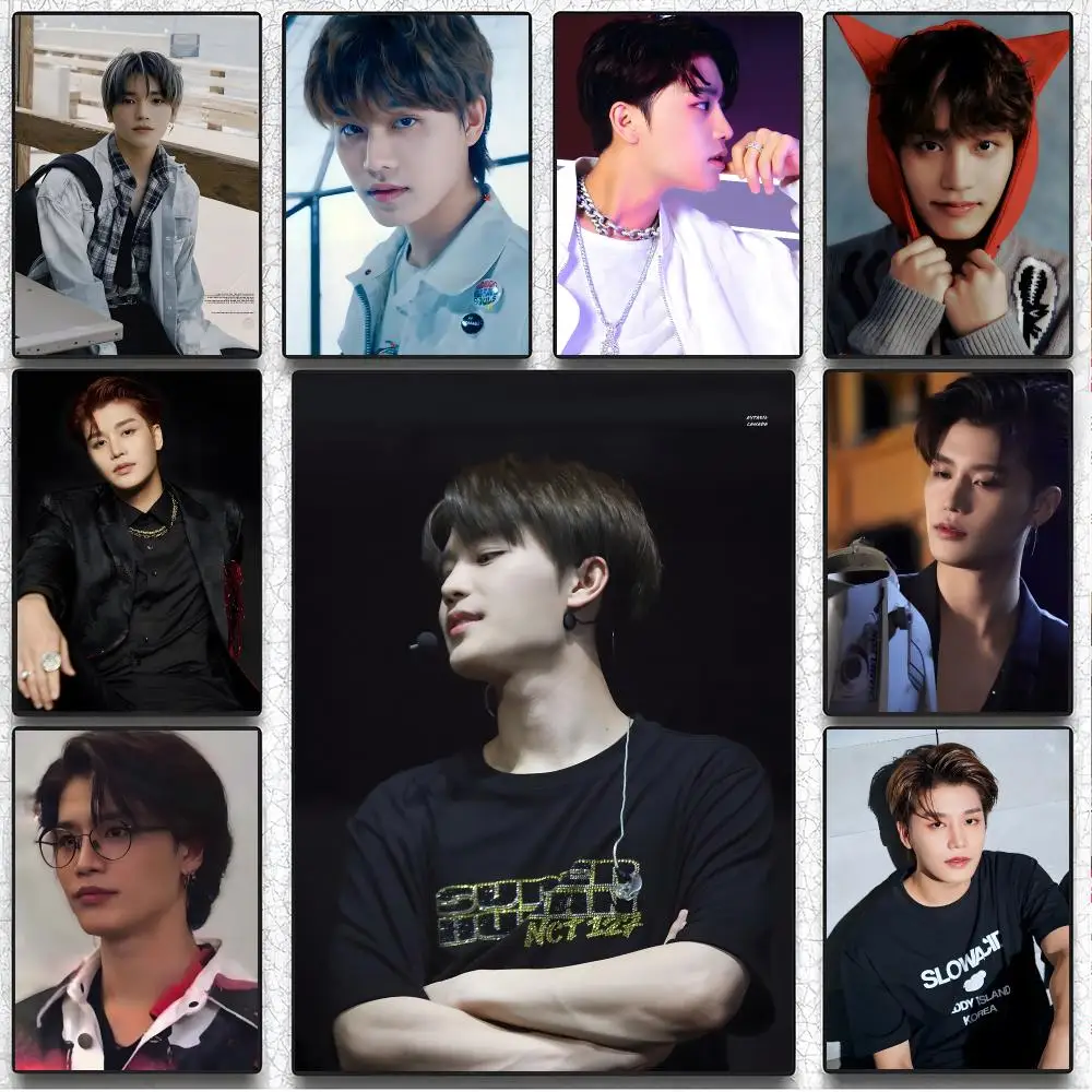 Singer Kpop T-Taeil Poster Artistic Peel-Off Wall Decor, Indoor Outdoor Home Ornament for Collectors