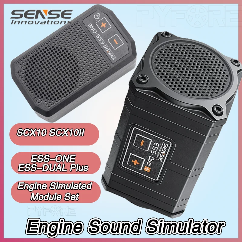 SENSE RC Auto Motor Sound Simulator ESS-ONE ESS-DUAL Plus Motor Sound Simuliertes Modul Set für Axial SCX10 SCX10II, RC Autos