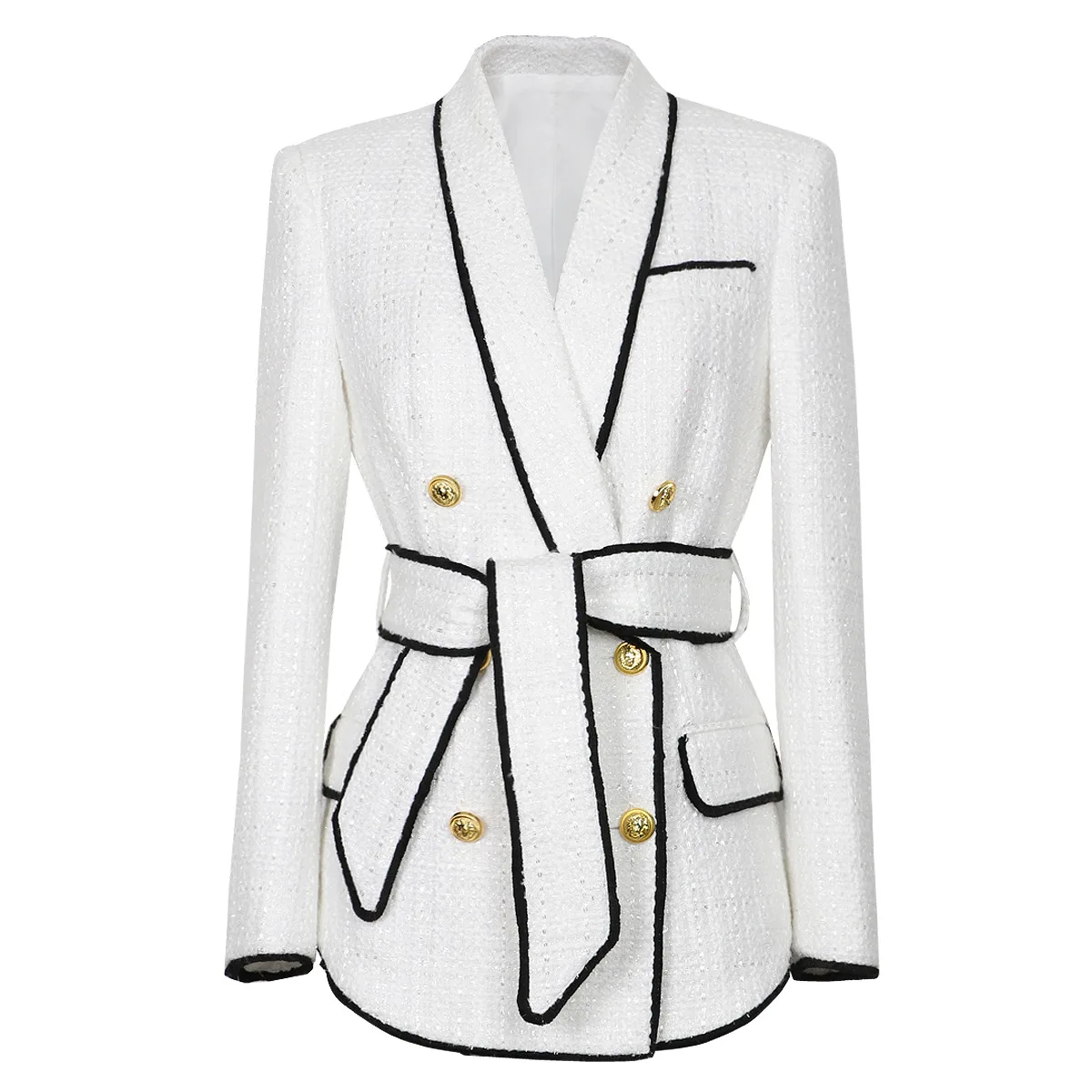 

High-End Women's Tweed Slimming Suit Top And Shorts Set Spring Autumn New Fashionable Outerwear for Women