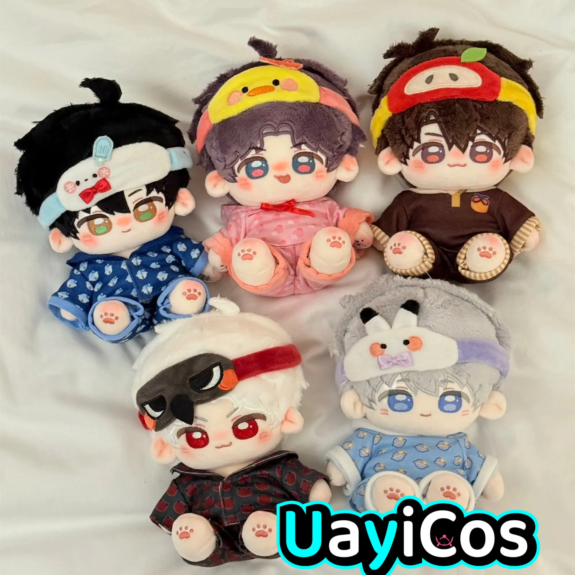 10cm 20cm Doll Clothes Eye Mask Love and Deepspace Sylus Caleb Xavier Zayne Rafayel Sweet Sleep Stuffed Plushies Doll  Anime Toy