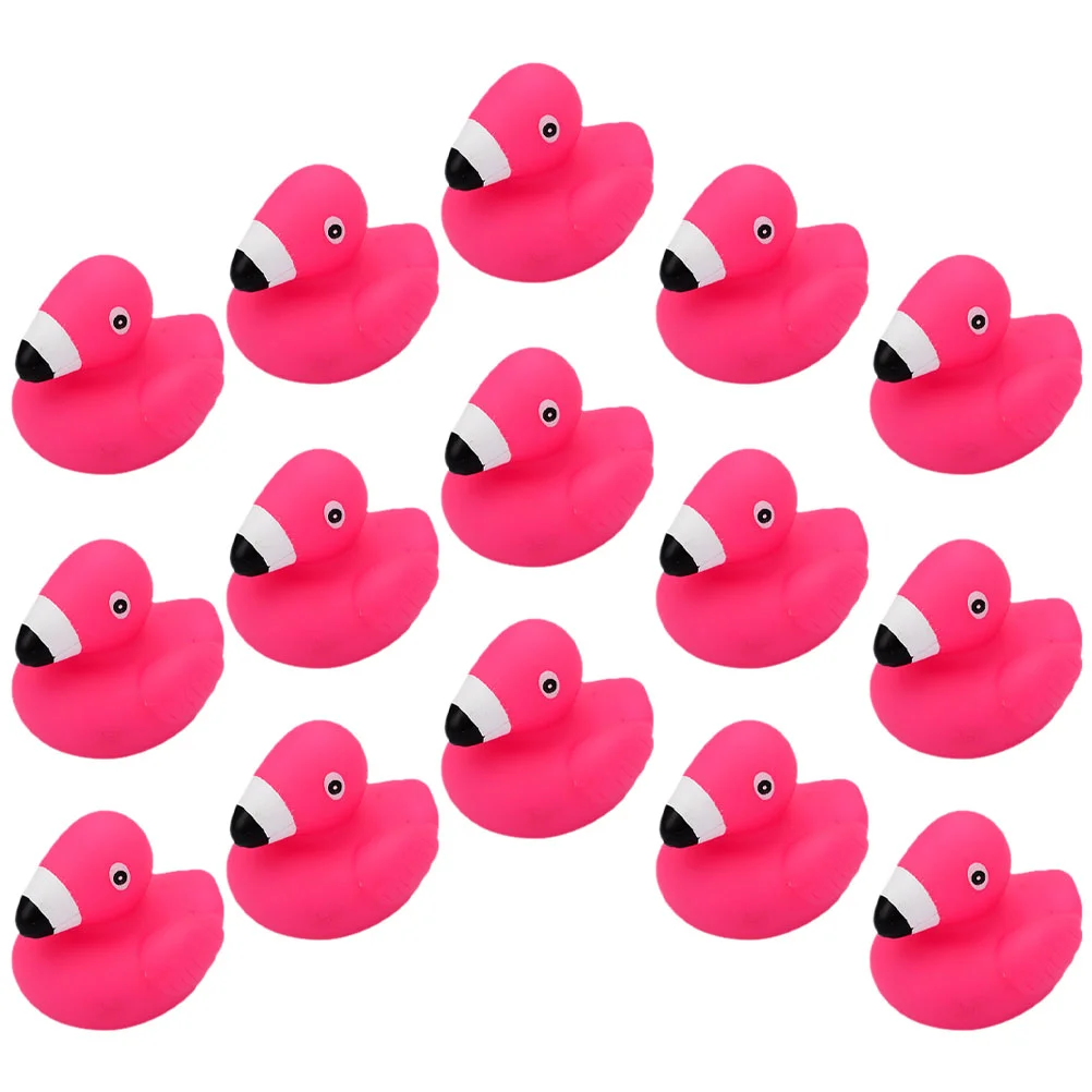 15 Pcs Children's Toys Duck Playing Water Bath Animals Baby Pinch Mini for Vinyl Kids Indoor Bathtub Shower