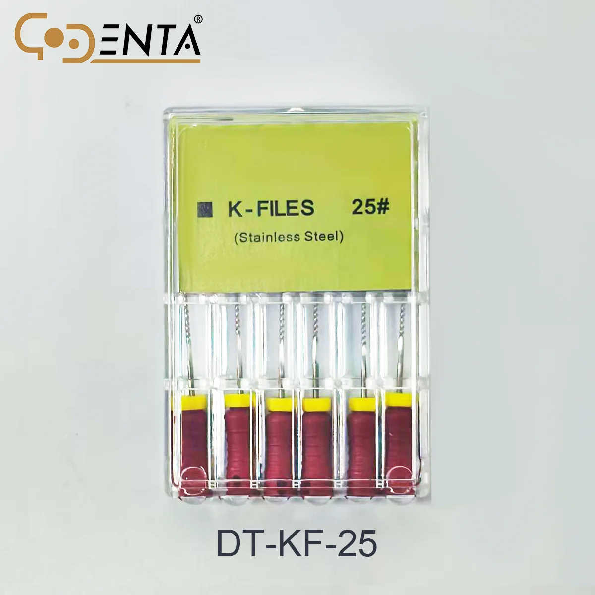 Dental K Files Stainless Steel - Handheld Endodontic File for Root Canal Treatment