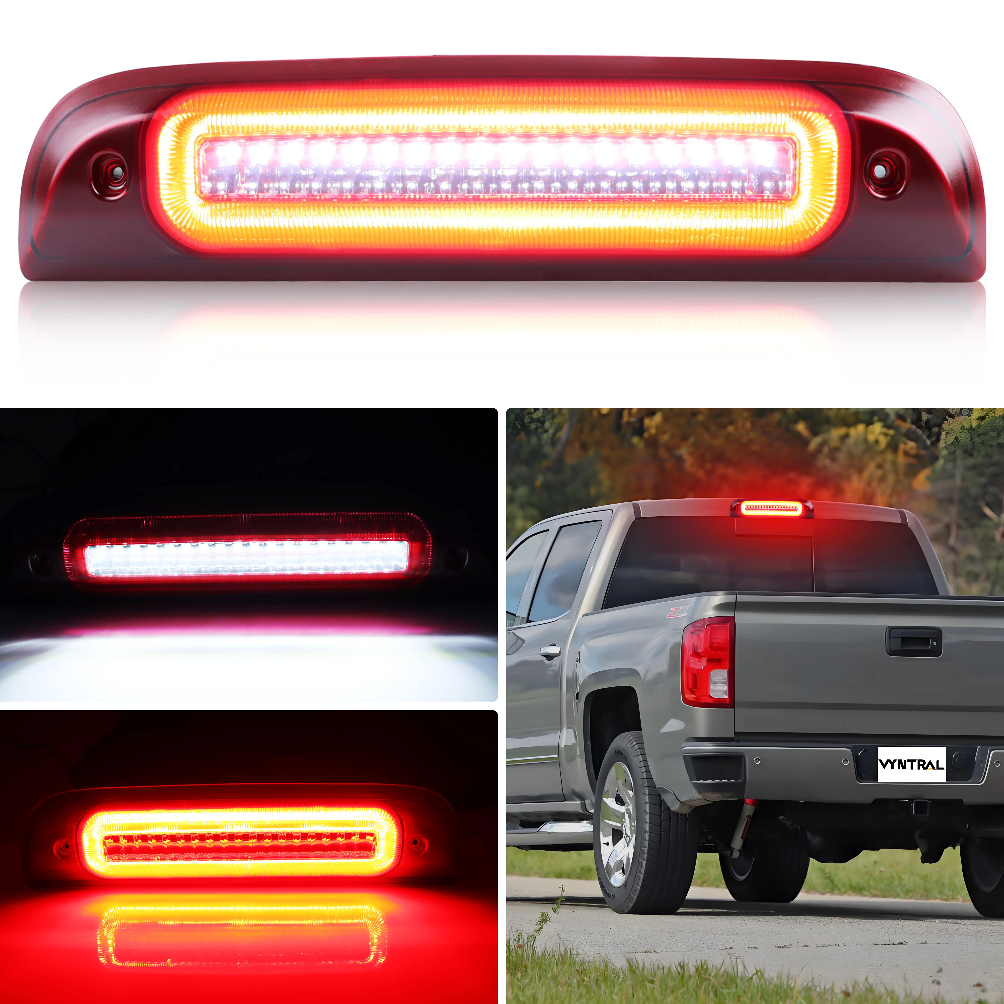 

1 шт. задний габаритный фонарь, 3-й стоп-сигнал LED для Chevrolet Silverado GMC Sierra 1500 2500HD 3500HD 2014-2019 гг.