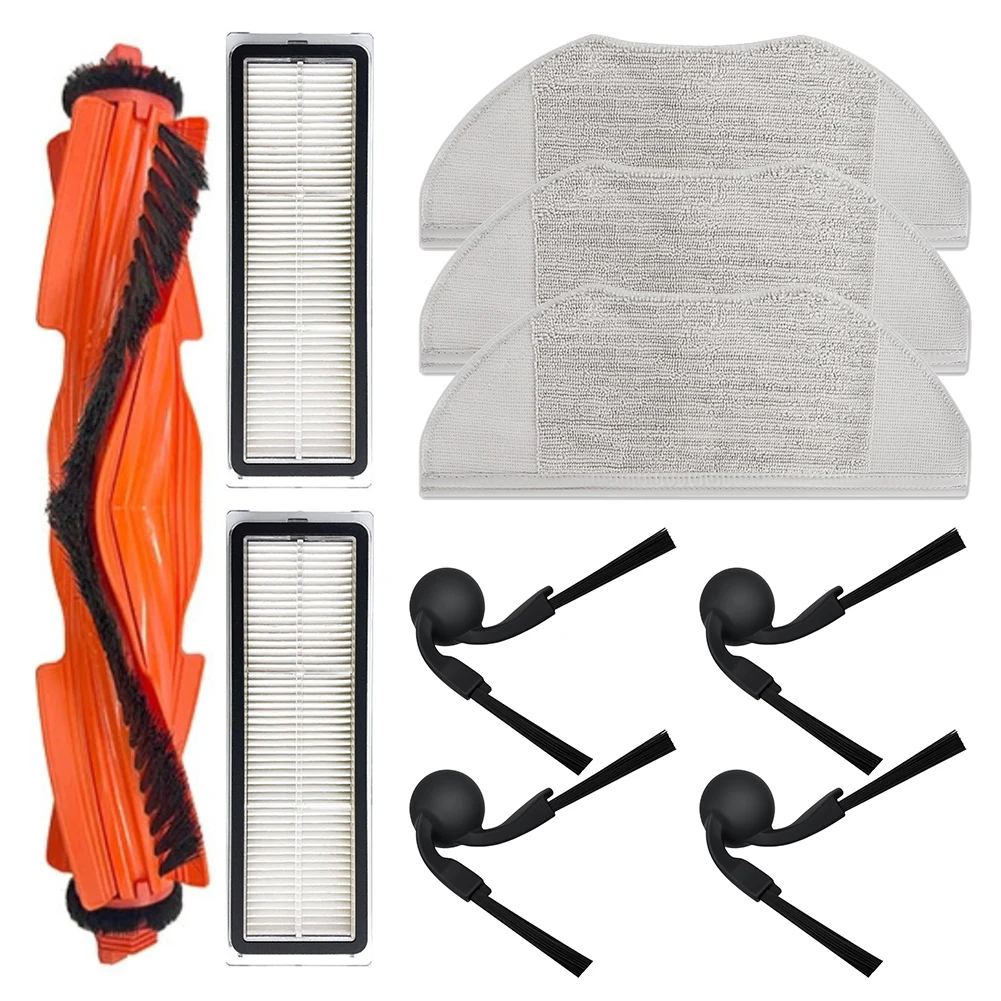 

Сменная щетка, фильтр, набор тряпок для швабры для робота-пылесоса Xiaomi S40 OV81, полный набор для чистки с боковыми щетками