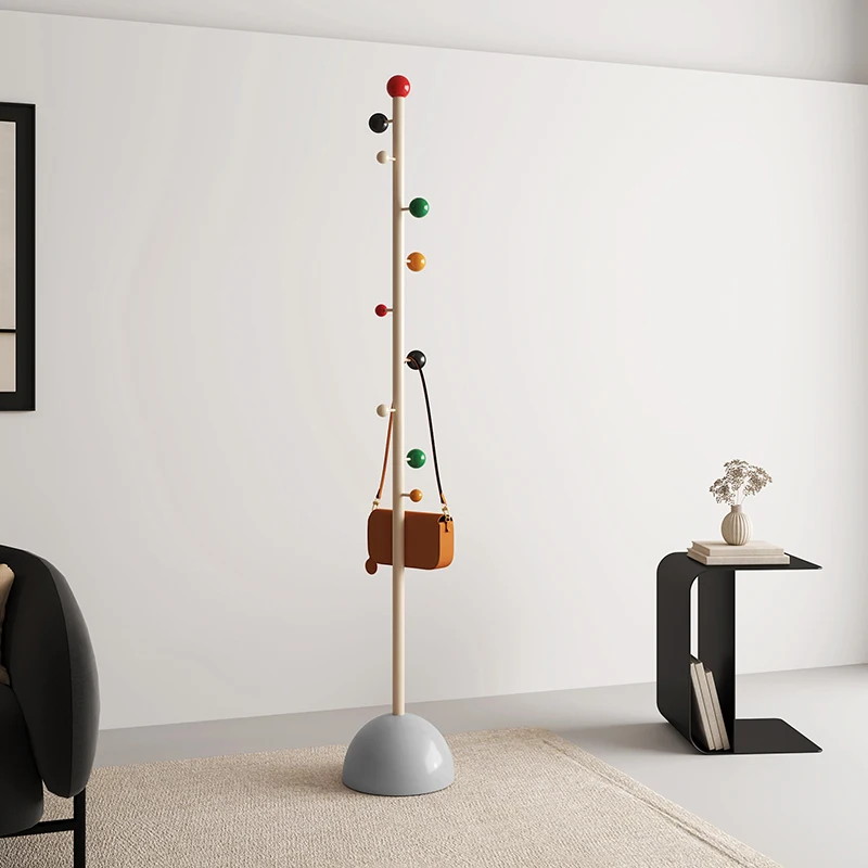 

Designer dopamine hanger floor-to-ceiling bedroom living room color hanger household vertical clothes hanger coat rack