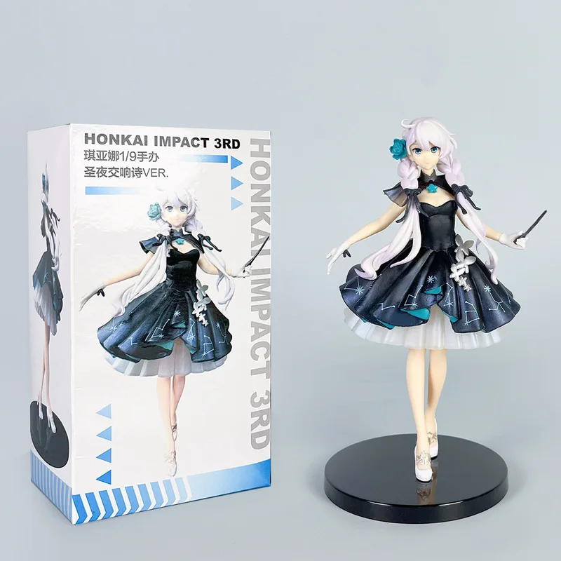 Anime Kaslana Honkai Impact 3rd Figures Kiana Kaslana 17cm Figure Symphonic Poetry Of The Holy Night Ver Doll Pvc Collection Toy