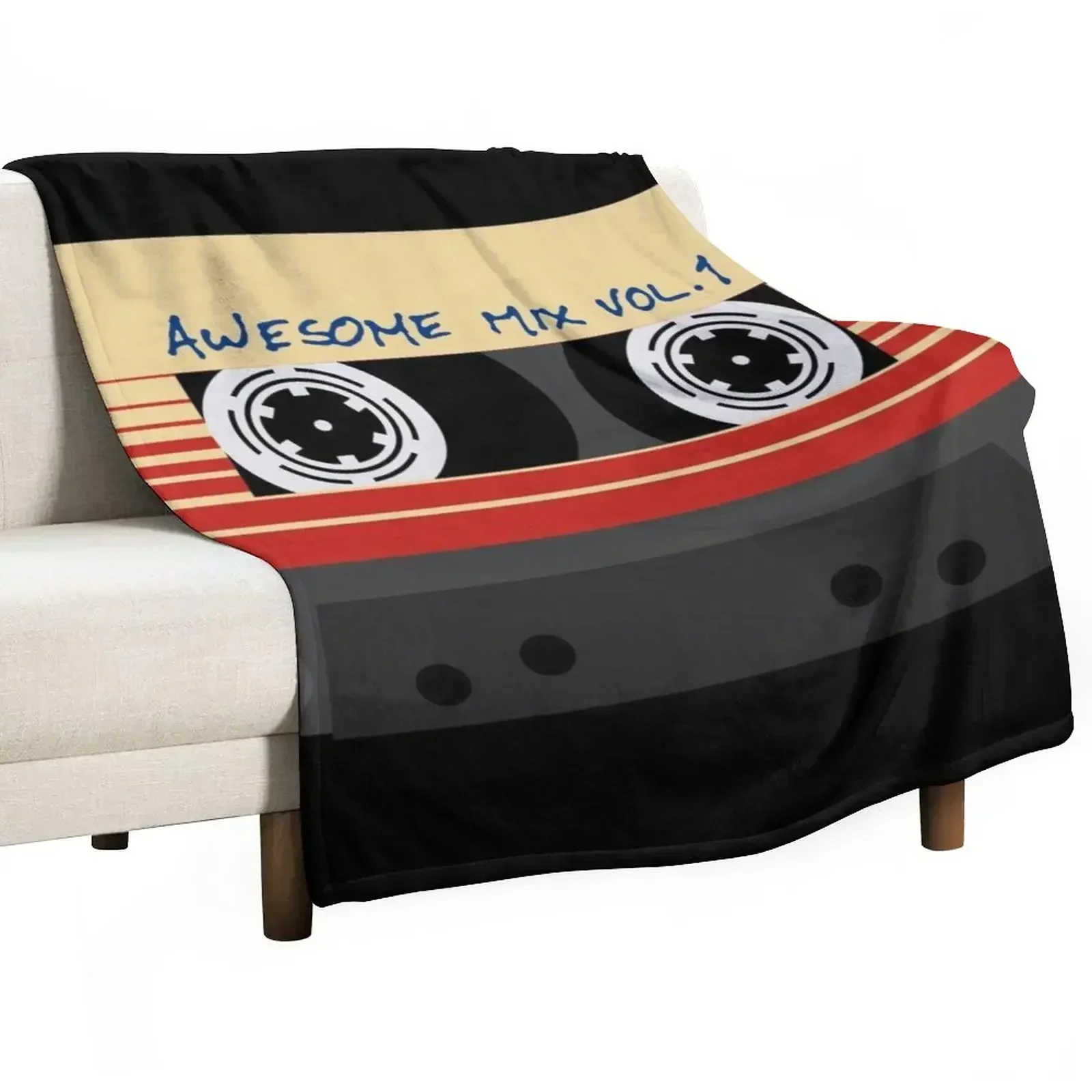 

Awesome Mixtape Vol 1, Tape, Music, Retro Throw Blanket Bed linens Flannel Fabric Extra Large Throw Blankets