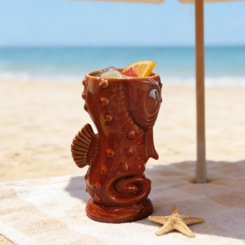 

Creative Hawaiian Cocktail Cup Funny Wine Cup Party Ceramic Mug Wine Mug Home Decoration Personalized Drinkware for Friend Gift