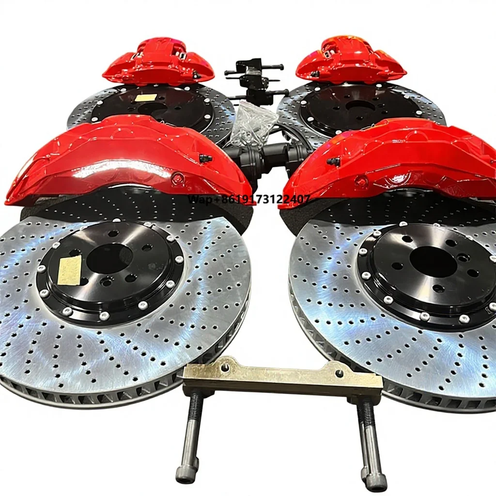 

Front 10POT Brake Caliper Kit Direct Fit Upgrade with Drilled High-Carbon Brake Discs for M Series G8X Factory Custom
