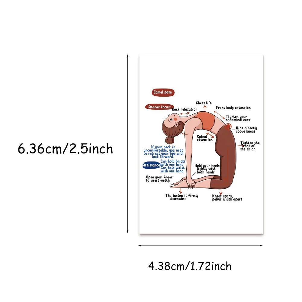 41PCS English Yoga Standard Action Creative Waterproof Stickers Luggage Notebook Speaker Phone Case Stickers