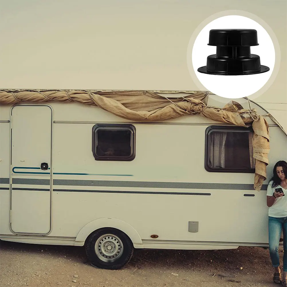 

2pcs Camper Roof Cover Trailer Roof Vents Caps Rv Cap Replacement Durable Plastic Ventilation Easy Install For Motorhome Water