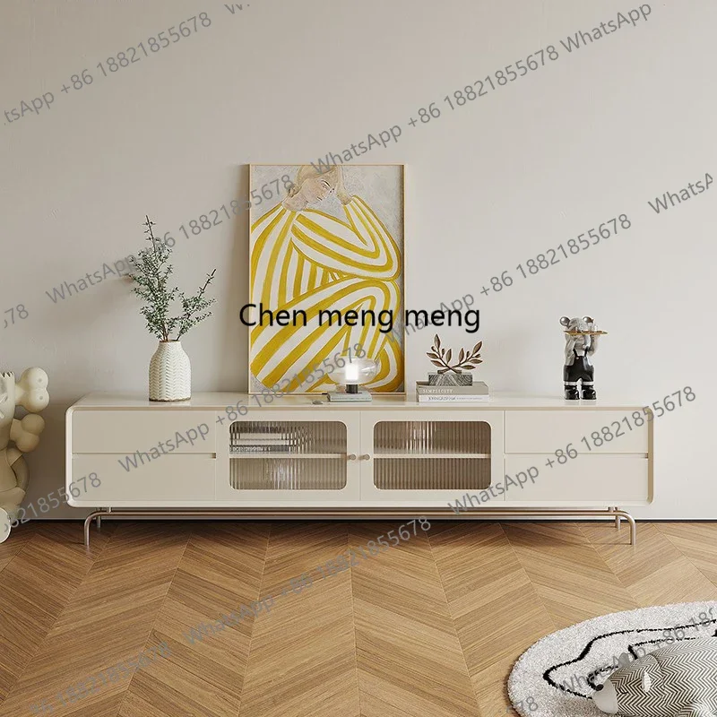 

White Glass Tv Stands Universal Storage Living Room Cabinets Tv Table Modern Nordic Minimalist Suporte Para Tv Trendy Furniture