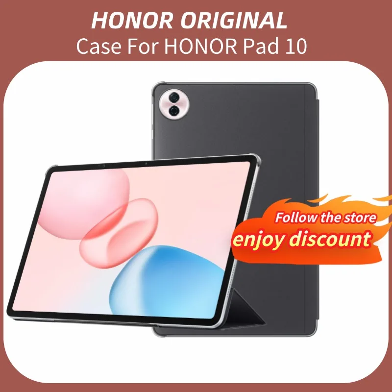 

Original For HONOR Pad 10 Flip Cover Case - Original Foldable Stand for Tablet Portable & Scratch-Resistant