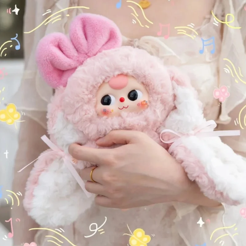 

Original Baby Three Little Rabbit Returns Series Blind Box Kawaii Figure Soft Vinyl Face Plush Doll Decor Pendant Christmas Gift