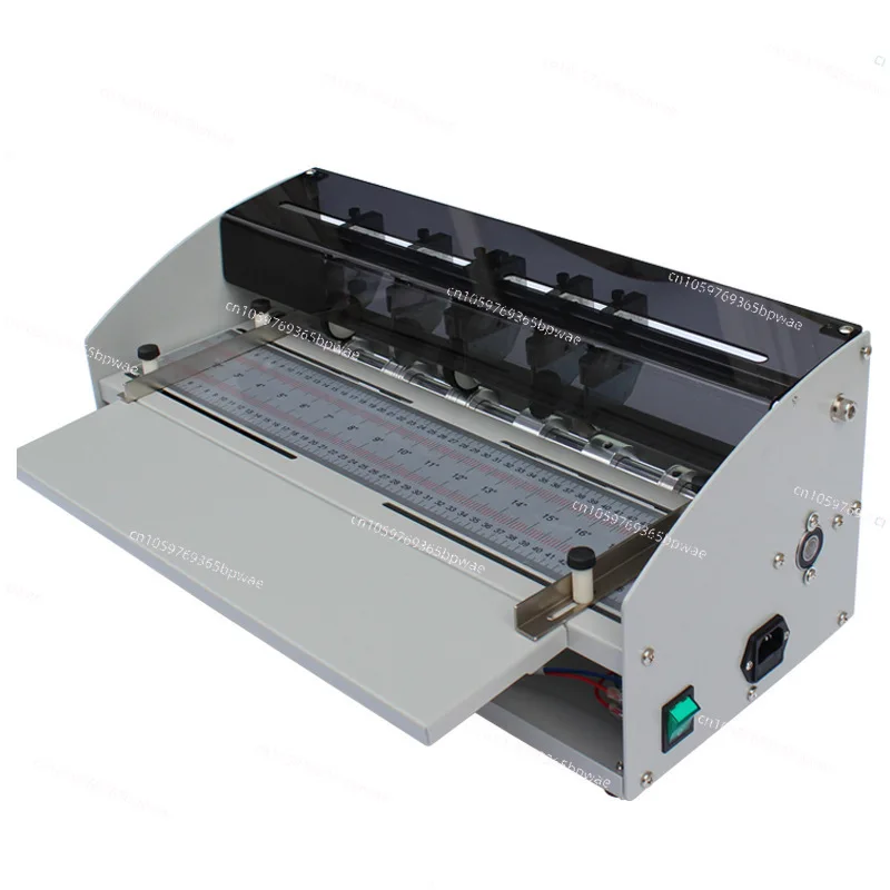 SH500 Electric Paper Creasing Machine Dotted Dot  Perforator Flipbook Spine Line Folding Indentation Machine For Printing Shop