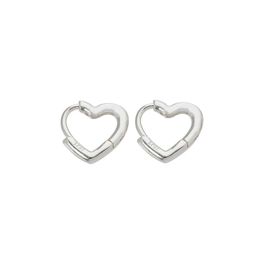 

Wild Cute Girls Women Heart Buckle Fashion Jewelry Piercing Earrings Hoop Earrings Copper