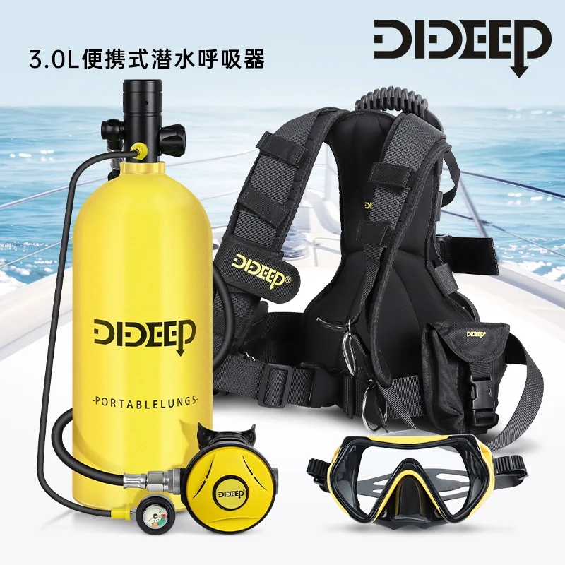 

DIDEEP New 3L X6000 Scuba Diving Snorkeling Gear Oxygen Tank Backup