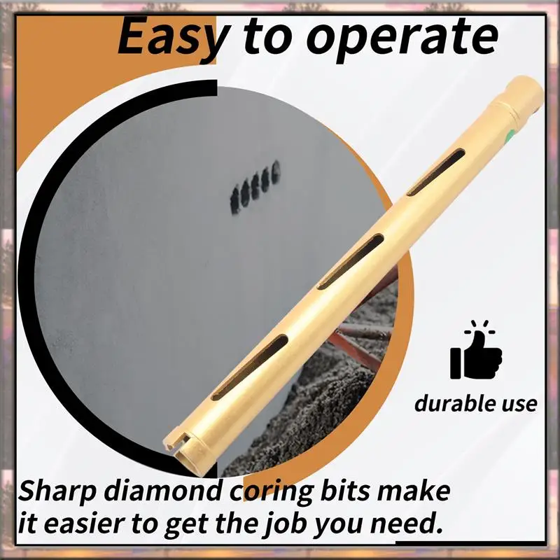 BAAZ HOT 30 مللي متر لقم الثقب الأساسية الجافة للخرسانة المعالجة مع حديد التسليح الطوب بلونك البناء الخ 370 مللي متر عمق الحفر