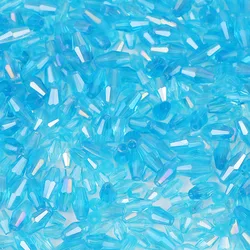 100pcs Austrian Crystal Glass Loose Beads 3x6/4x8mm Double Cone Long Bicone AB Color For Jewelry Making DIY Bracelet Accessories