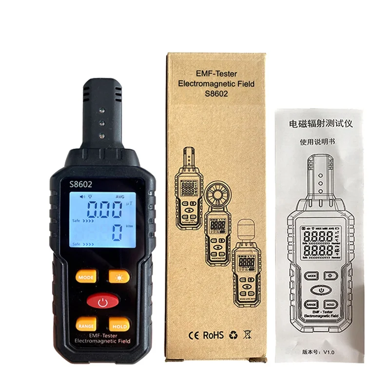 3-In-1 Radiation Dosimeter Counter Geiger EMF Meter Automatic Alarm Real-Time Measure Radiation Detector Tester