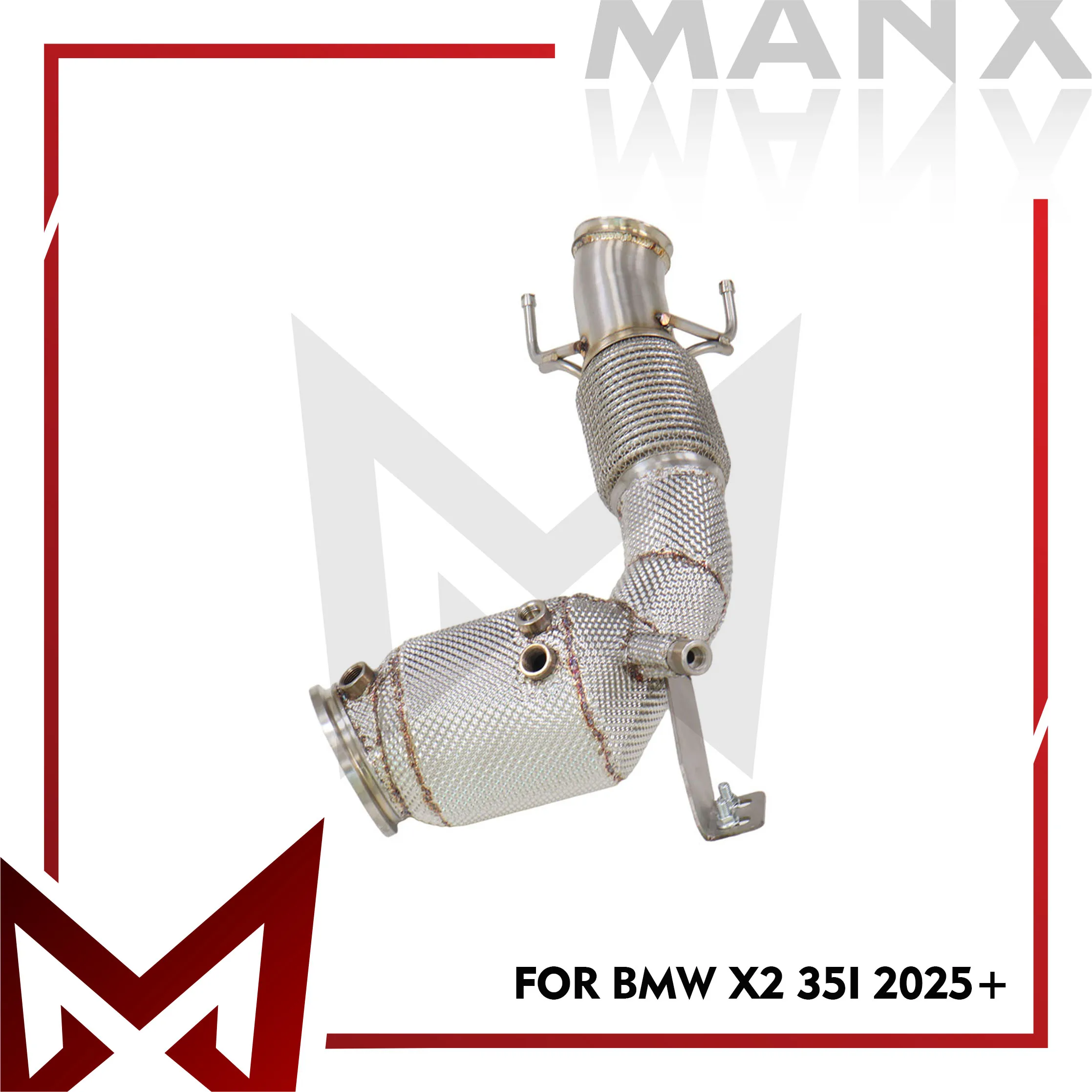 

MANX Stainless Steel Downpipe For BMW X2 35i 2025+ Performance Car Exhaust System With Heat Shield