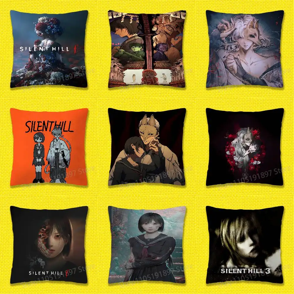 

Game S-Silent H-Hil F Throw Pillow Case For 45x45cm 40x40cm 55x55cm 50x50cm 30x30cm Square Car Pillowcase Shell