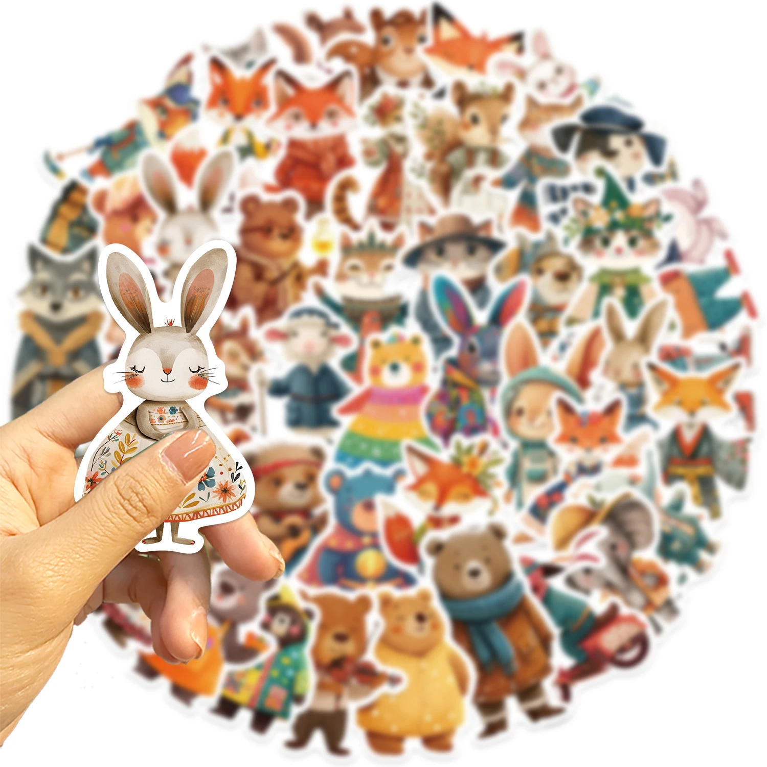 50/100 قطعة حديقة الحيوان الحيوانات البرية ملصقات الجمالية DIY لعبة للهاتف سكيت الكمبيوتر المحمول الثلاجة سيارة الشارات خرافة ملصق #6