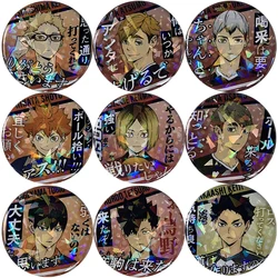 Anime Haikyuu!! Brooches Pins Cartoon Lapel Pins Manga Figure Buttons Badges Shirt Bag Jewelry Accessories Collection Gifts