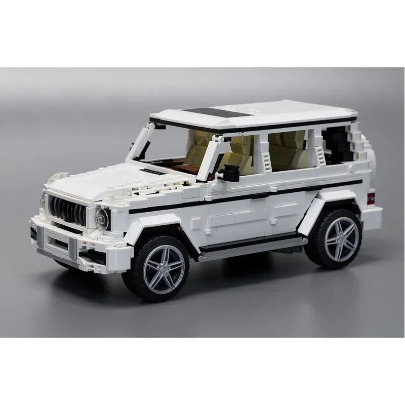 大人と子供のための高性能ビルディングブロック,g63,ロードスター,1:16アセンブリパーツ,誕生日おもちゃ,MOC-44956,1437