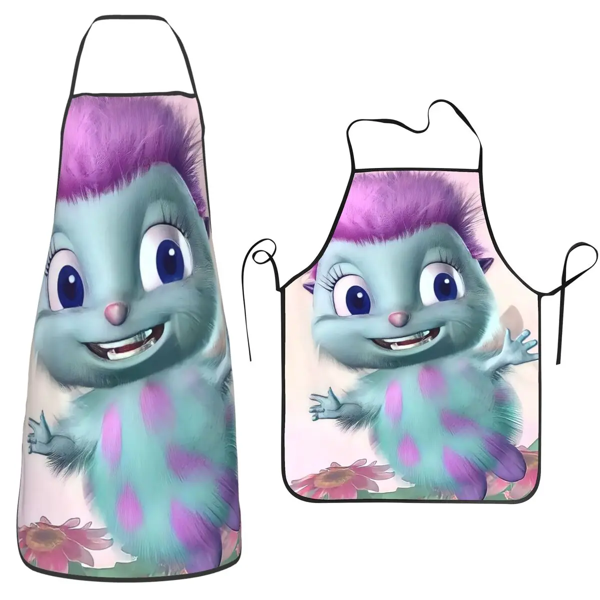 Bibble Meme Comic Apron Chef Cooking Tablier Sleeveless Bib Kitchen Cleaning Pinafore for Women Men Gardening