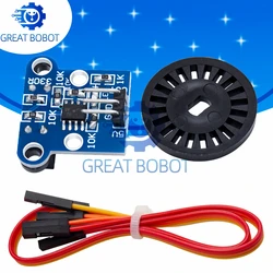 BS 1Set  HC-020K Double Speed Measuring Sensor Module with Photoelectric Encoders Kit top For arduino