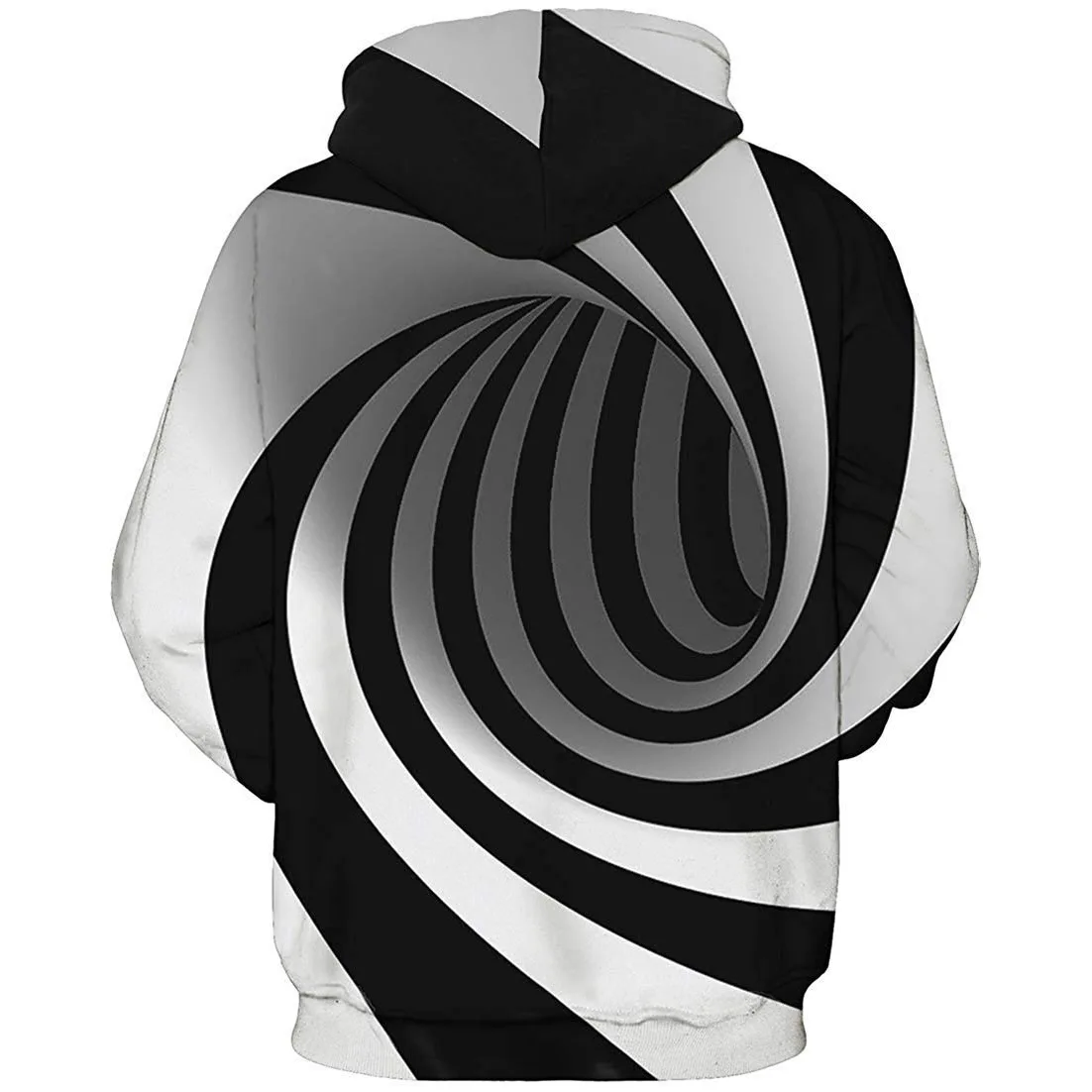 Winter new product pullover hoodie Men and women trend fashion couple hooded sweater thin fleece jacket Cool swirl 3D printing
