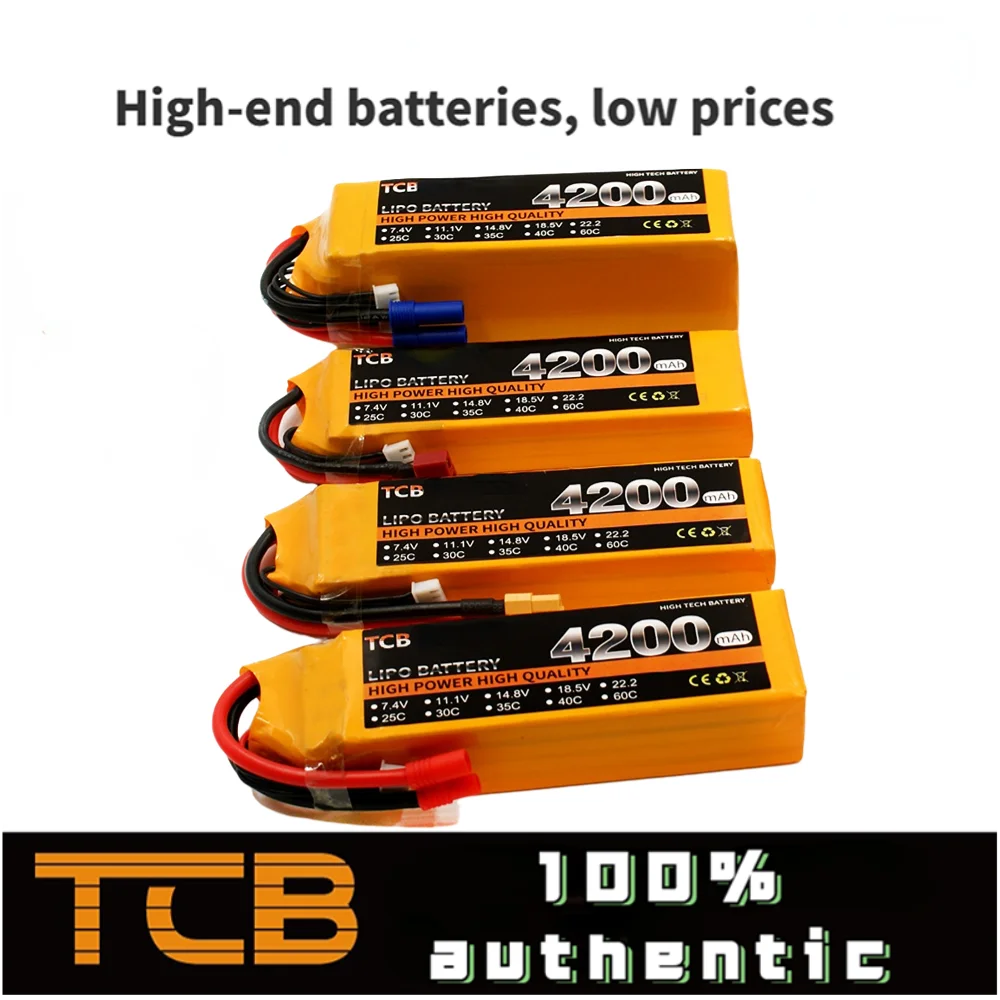 

4S 14,8 V литий-полимерная батарея 1500 1800 3000 3500 4000 5000 6000 16000 мАч 30c40c 60C для радиоуправляемых вертолетов, самолетов, дронов